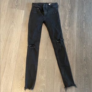 Rag and bone jean black size 24